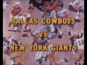 1965 Dallas Cowboys vs New York Giants Week 14