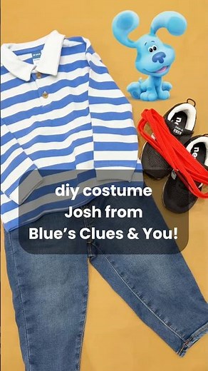DIY Blue’s Clues toddler costume! #halloween #diy #costumeideas