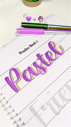 How to do calligraphy for beginners with brush pen lettering tutorial #calligraphy #lettering #short