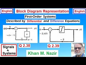 (English)S&S | Q2.38 & Q2.39| Block Diagram of Causal LTI Systems |First-Order DE & Difference Eq
