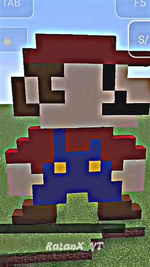 minecraft Mario pixel art by gamerfleet #gamerfleet #minecraft #senpaispider #pixelart