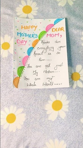 ✨🧿easy card for mothers day🫶🎂#youtubeshorts #cards #shorts #cardmaking #mothersday #trending #craft