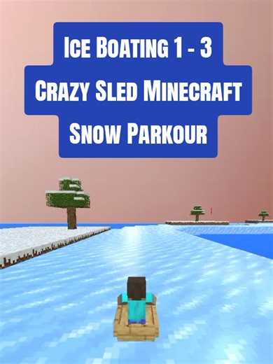 #iceboating #sled #minecraft #snowparkour