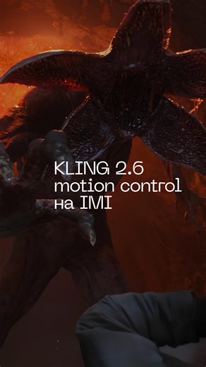 Максим Матвейчук | AI on Instagram: "Вы тоже не заметили это в финале ОСД? Теперь это можно повторить самому. На нашем сервисе @imigo.ai вышел KLING 2.6 Motion Control, благодаря этой функции теперь @biggunwest и @tchalamet могут попасть в сеттинг Очень Странных Дел, да и любого другого сериала или фильма Напишите «МОУШН» в комментариях и я пришлю пошаговый туториал, как это сделать"