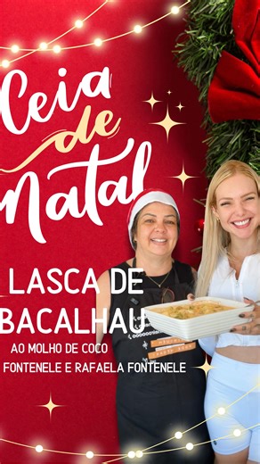 Priscilla Fontenele on Instagram: "Lascas de bacalhau ao molho de coco. 🎄🐟🥥 Uma receita que não pode faltar na sua ceia de natal. ✨🎄🍽️ Para quem não quiser fazer com o filé de bacalhau pode fazer com o filé de POLAKA como vamos usar na receita. Vamos iniciar com um pré-preparo um dia antes com as lascas de polaka imersa em água e levar a geladeira. Trocar a água em cada 6 horas e sempre provando para não tirar todo o sal. Ingredientes: 500g de filé polaka 1 cebola cortada em rodelas 1 pimen
