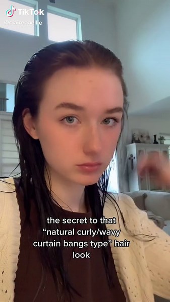 Natural Curtain Bangs Tutorial with Bella Swan Vibes