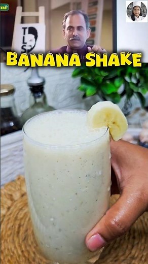 Healthy Banana Milkshake | Quick Breakfast Drink #recipe #podcast #smoothie #shake