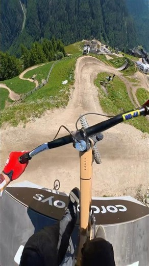 Tricking the Slope Bike on the Nines Freeride Line 🙏🏼 #mtb #pov #mountainbike #freeride #downhill