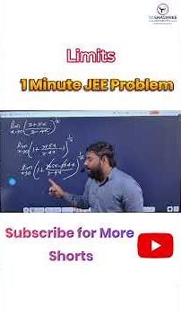 JEE PYQ: Limits Question Solved in 1 Minute! 🔥 Fast Trick for JEE Mains & Advanced