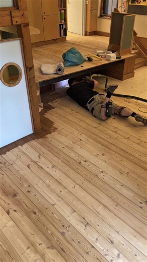 Dielenboden renovieren #derparkettleger #dielen #parkett #renovieren #parkettboden