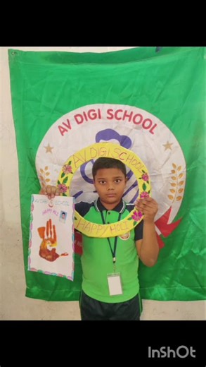 AV DIGI SCHOOL GRADE IV,V AND VI STUDENTS HOLI CELEBRATIONS.