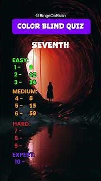 Hidden Numbers Colorblind Test: How Many Can You Find? #shorts #challenge #test