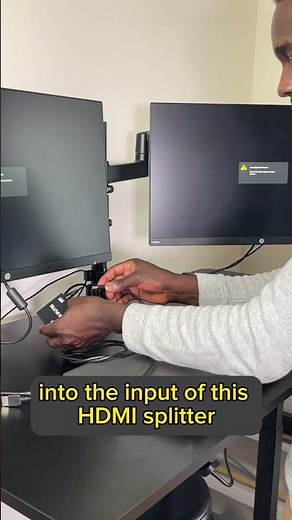 Connect Laptop to two MONITORS. #tech #technology #capcut