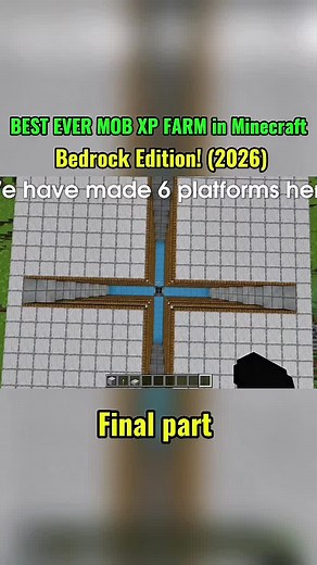 BEST EVER MOB XP FARM in Minecraft bedrock edition. #minecraft #farm #bedrock