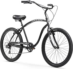 Firmstrong Chief Man Beach Cruiser Bicycle, 26-Inch