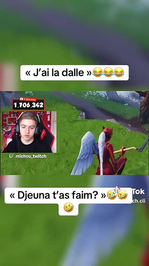 Clip Fortnite Michou « J’ai la dalle » — moment drôle et meme