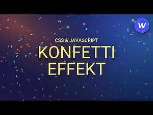 Konfetti Website Animation mit JavaScript – Webflow Tutorial