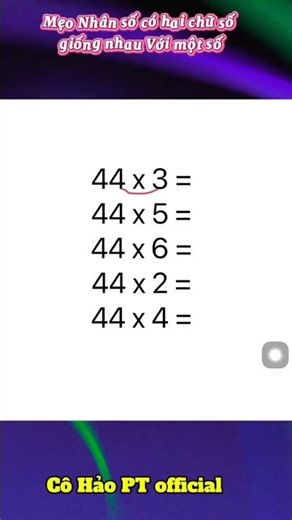 Great Math Tips | Multiplying Two-Digit Numbers ✅MATH HACKS || TRY THIS ‼️ #cohao #cohao_pt #math...