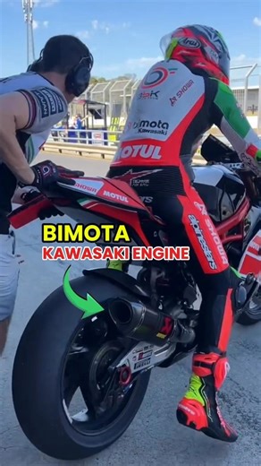 Axel Bassani Starts His Motorcycle Engine