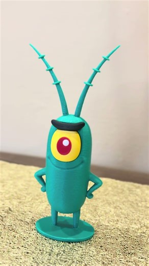 Sheldon J. Plankton #3dprinting #3dprint #foryou #fyp #funny