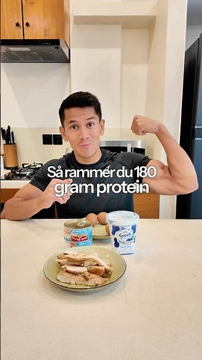 Sådan får du 180g protein dagligt