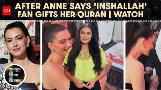 After Anne Says ‘Inshallah’, Fan Gifts Her Quran at Premiere, Sparking Online Debate 