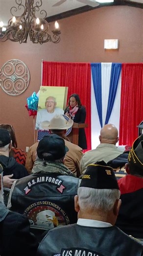 Alice Veteran Francisco Ybañez getting recognized by US Congresswoman Monica De La Cruz @ Meridian Care. | Alice Echo-News Journal