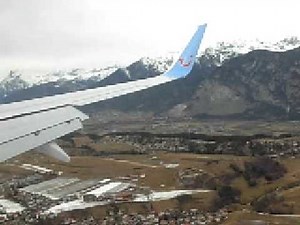 Spectacular Innsbruck airport approach