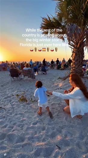 Every weekend our little beach town gets together for a sunset drum circle on the beach..the FREE beach and I think that’s beautiful. ✨South Florida✨ #floridalife #swfl #winterstorm #coldfront #floridacheck