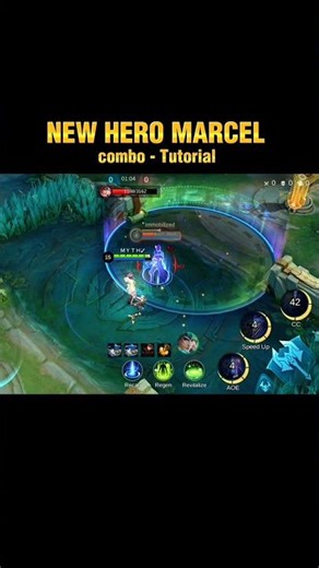 NEW HERO MARCEL COMBO TUTORIAL ✅ #MOBA55GoldenMonth #MOBA55Creator