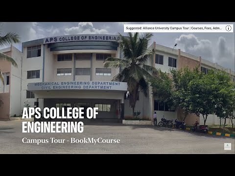 APS College of Engineering 100 Acres Campus Tour