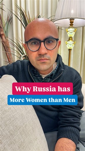 Sarthak Ahuja on Instagram: "Why is it that Russia and its surrounding nations have a huge number of women and not enough men to marry those women? If you look at the data of countries with the highest gender gap, you would find that Russia, Armenia, Moldova, Lithuania, Latvia and Estonia have almost more than 10 extra women for every 100 men... Making these countries where women compete with each other to woo men rather than the other way around... And there are 3 broad historical / economic re