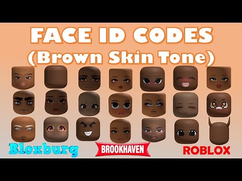 Face ID Codes & Links for Brown Skin Tone (Boy & Girl) [] Brookhaven, Bloxburg, Berry Avenue[]ROBLOX