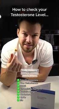 How to check your testosterone level! 👀