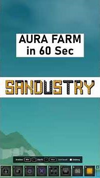 How to build an Aura Farm in 60 Seconds | Sandustry (Early Access) #Sandustry #shorts