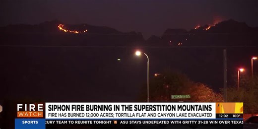 Siphon Fire doubles in size; evacuations remain in place