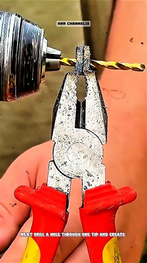 Modifying a tang to make a metal hole#shorts #satisfying #technique #tricks #diy #working