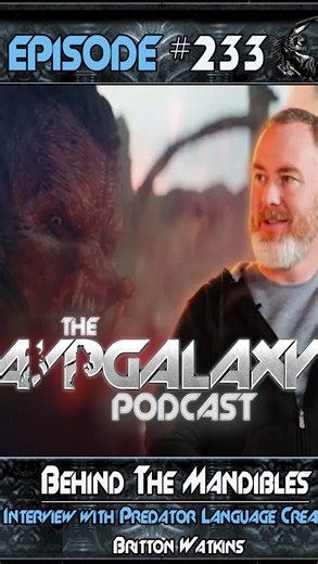 Alien vs. Predator Galaxy on Instagram: "Britton Watkins, the man responsible for creating and developing a complex Yautja language spoken throughout Predator: Badlands, teaches Hicks and Ridgetop some basic words. For the full interview, head on over to our YouTube page. Link in the bio. #predator #predatorbadlands #yautja #brittonwatkins #alienlanguage"