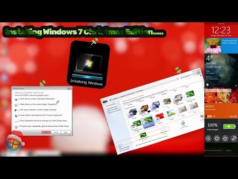 Exploring Windows 𝟣̶𝟢̶ 7 Christmas edition.....