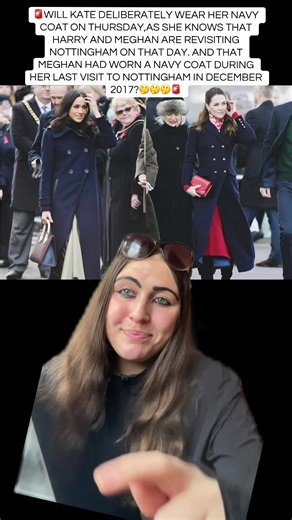 🚨WILL KATE DELIBERATELY WEAR HER NAVY COAT ON THURSDAY,AS SHE KNOWS THAT HARRY AND MEGHAN ARE REVISITING NOTTINGHAM ON THAT DAY. AND THAT MEGHAN HAD WORN A NAVY COAT DURING HER LAST VISIT TO NOTTINGHAM IN DECEMBER 2017?🤔🤔🤔🚨#katemiddleton #princessofwales #meghanmarkle #harryandmeghan #fyp @𝓜𝓮𝓰𝓱𝓪𝓷 ♥ 𝓓𝓲𝓪𝓷𝓪 @Kate Middleton @user62570518714 @Meghan Markle News @Kate Middleton @user46609026804 @Meghan Markle @user22859889527 @Meghan Markle