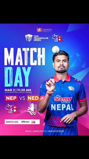 Match day: Nepal vs Netherland a must win game for Nepal. #can #nepal #netherlands | Nepali Cricket Lovers