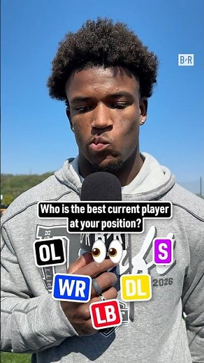 NFL Draft prospects reveal who the best player at their position is 🍿