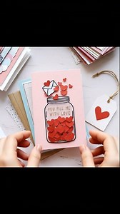 Heart jar card, simple yet deeply meaningful | Blooming Garden