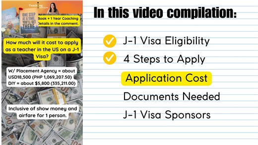 2.8K views · 47 reactions | J-1 Visa Eligibility 4 Steps to Apply (USA J1) Application Cost (USA J1) Documents Needed J1 Visa sponsors #fblifestyle | Teaching and more | Facebook