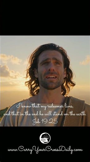 "I know that my redeemer lives, and that in the end he will stand on the earth." - Job 19:25