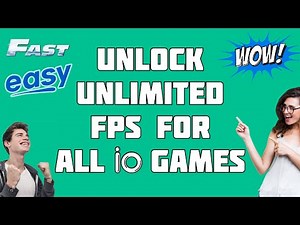 Unlock Unlimited FPS For All .io Games - Up To Over 1000% FASTER!