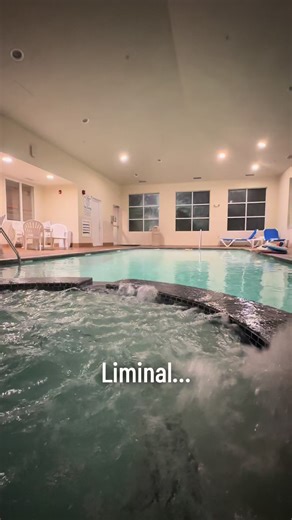 Creepy pool and hot tub… #Liminal #LiminalSpace #Pool #Spa #fyp