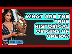 What Are The True Historical Origins Of Opera? - Firsts of the World