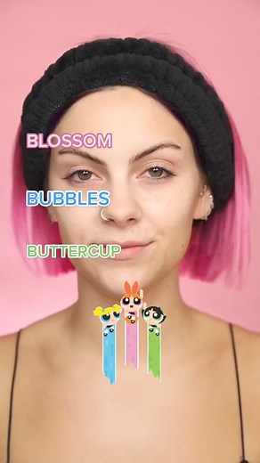 3.9K views · 67 reactions | BUBBLES  #powerpuffgirls #bubbles #makeuptutorial #bluemakeup #ombrelips #1172 | Sophie Hannah | Facebook