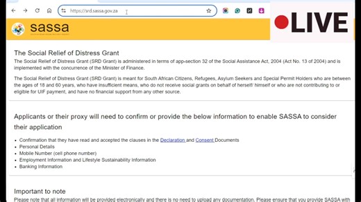 Update Your Bank Account Details for SASSA SRD R350 Grant & Check Verification Status Need to change or update your bank account details for your SASSA SRD R350 Grant application? Or want to check if your details are verified? In this video, we'll guide you through the easy steps. Here's how to update your bank account details and check verification status: 1. Visit the official SASSA website: (https://srd.sassa.gov.za) 2. Scroll down to the "How do I change my banking details" section 3. Enter 
